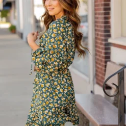 Floral Double Ruffle Bottom Dress 20 Floral Double Ruffle Bottom Dress -Women's Clothing Store untitled 4213 264514