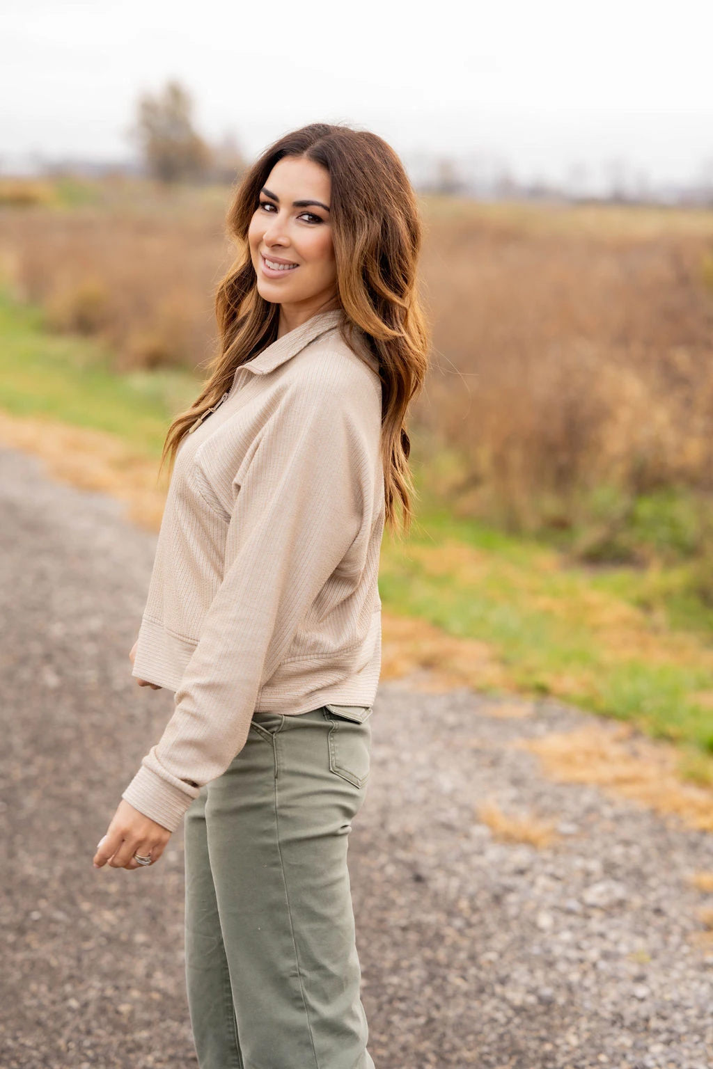 Mixed Textured Stripes Pullover 3 Mixed Textured Stripes Pullover - Image 3