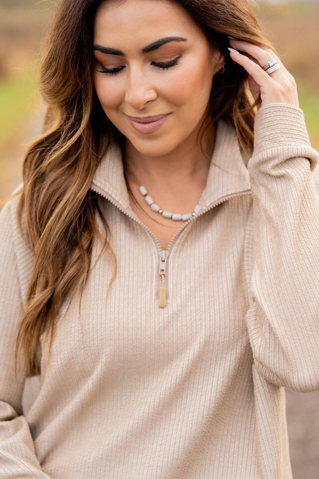 Mixed Textured Stripes Pullover 4 Mixed Textured Stripes Pullover - Image 4