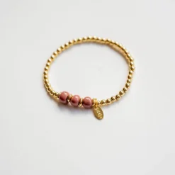 Bel Koz Simple Clay Gold Bracelet -Women's Clothing Store untitled 4232