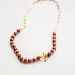 Bel Koz Simple Clay Bead Toggle Necklace 31 Bel Koz Simple Clay Bead Toggle Necklace -Women's Clothing Store untitled 4249