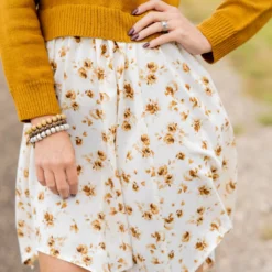 Floral Faux Layered Sweater Dress -Women's Clothing Store untitled 4287