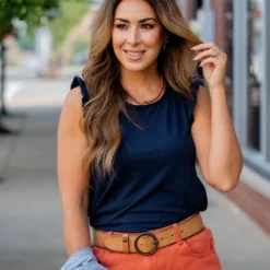 So Soft Flutter Trim Tank -Women's Clothing Store untitled 4288 5e97f94d aaf8 410f 8b67 362b0d390e03