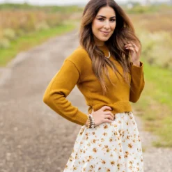 Floral Faux Layered Sweater Dress -Women's Clothing Store untitled 4289 870b85f1 50ac 4744 9b21 aee6aa30696c