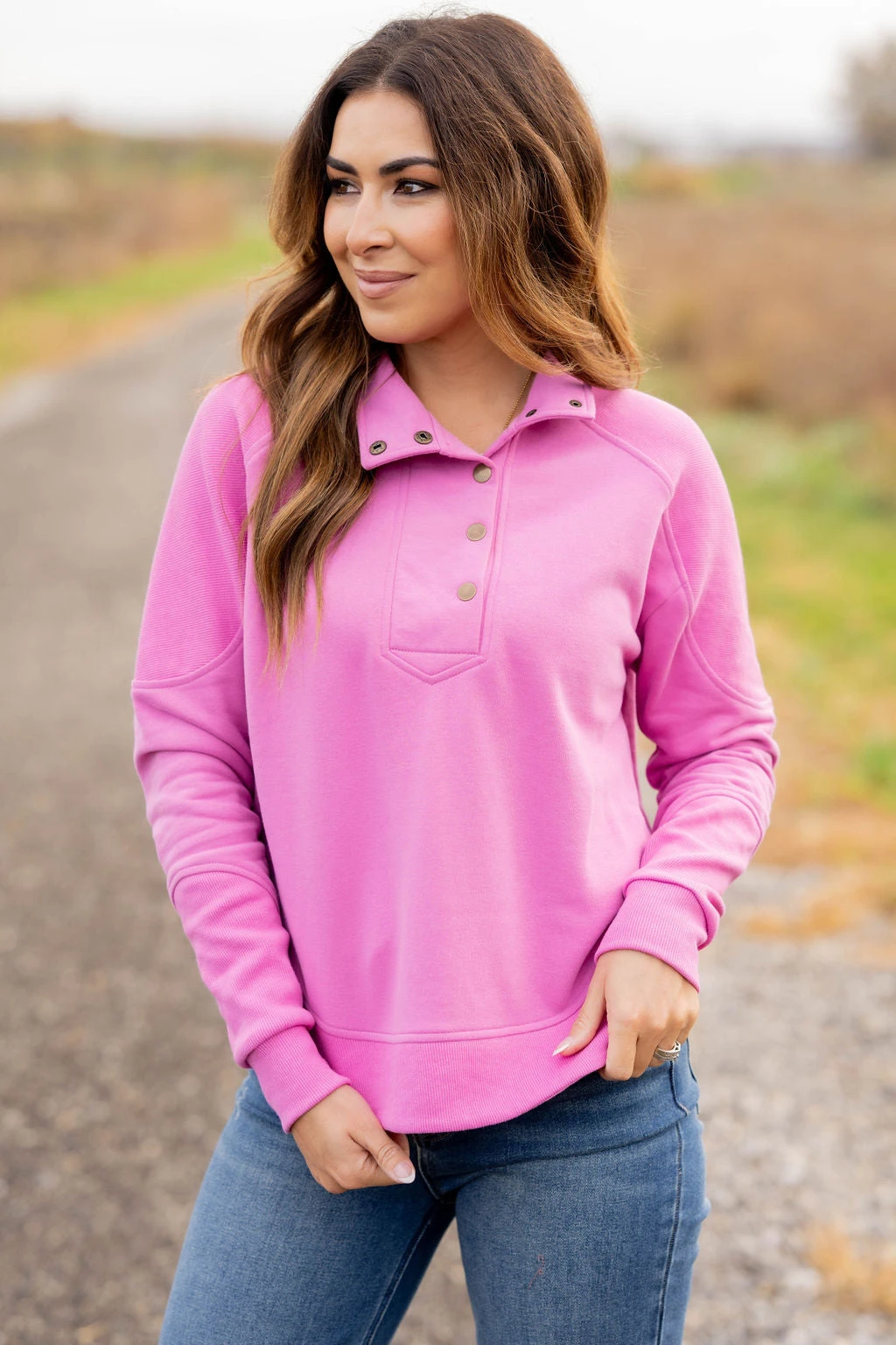 Side Slit Rib Accented Pullover 3 Side Slit Rib Accented Pullover - Image 3