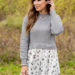 Floral Faux Layered Sweater Dress -Women's Clothing Store untitled 4314 30d4e9f0 7257 42d7 9c13 e2a4c47dd734