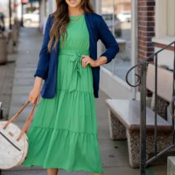 Triple Tiered Tie Waist Midi Dress -Women's Clothing Store untitled 4316 72804ef3 4e80 4d2d bbf9 40b62d5945c7