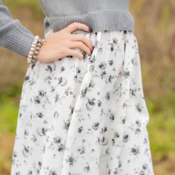 Floral Faux Layered Sweater Dress -Women's Clothing Store untitled 4320 36a8a9b4 ad90 4906 8c1e e2759cb2c825