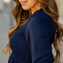 Ruched Top Babydoll Dress -Women's Clothing Store untitled 4353