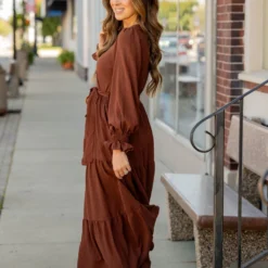 Wrap Top Tiered Maxi Dress -Women's Clothing Store untitled 4407 851881