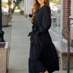 Wrap Top Tiered Maxi Dress -Women's Clothing Store untitled 4417 338142