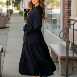 Wrap Top Tiered Maxi Dress -Women's Clothing Store untitled 4439 977043