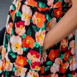 Painted Colorful Floral Tiered Maxi Dress 19 Painted Colorful Floral Tiered Maxi Dress -Women's Clothing Store untitled 4463
