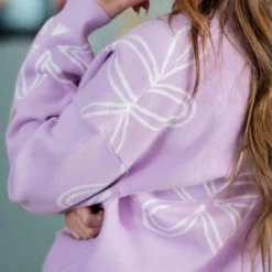 Retro Floral Sweater -Women's Clothing Store untitled 4490