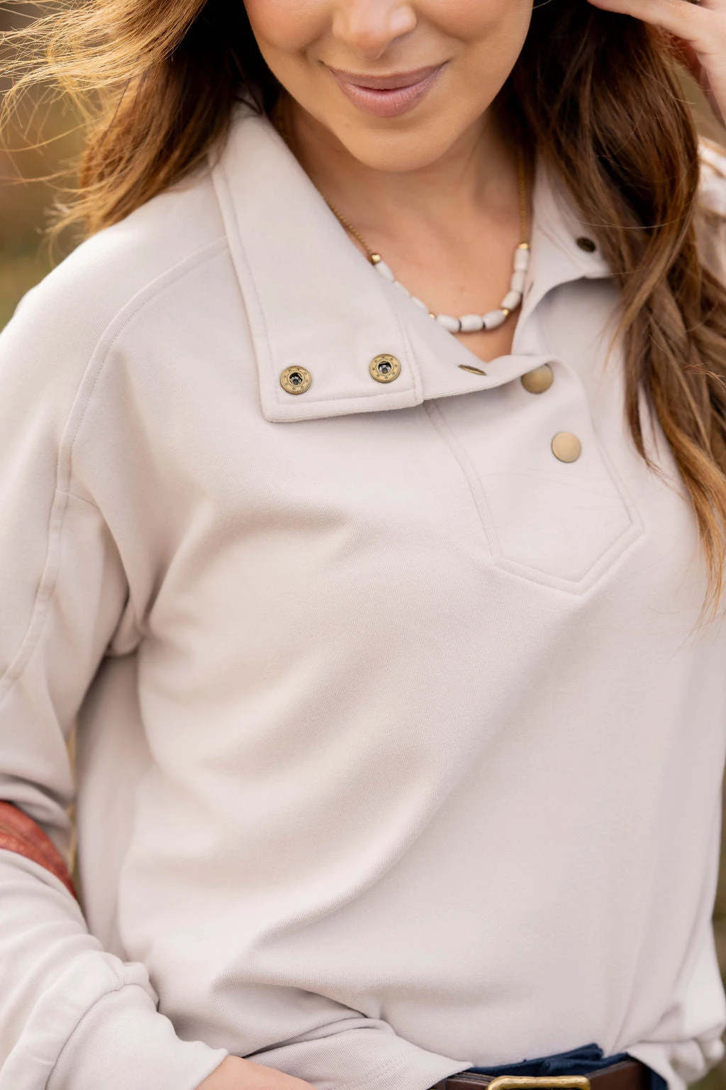 Rib Accented Button Pullover 11 Rib Accented Button Pullover - Image 11