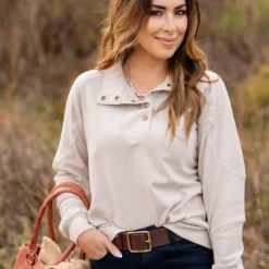 Rib Accented Button Pullover 27 Rib Accented Button Pullover -Women's Clothing Store untitled 4512 496620d4 e4d3 416c becf 758441c57b65