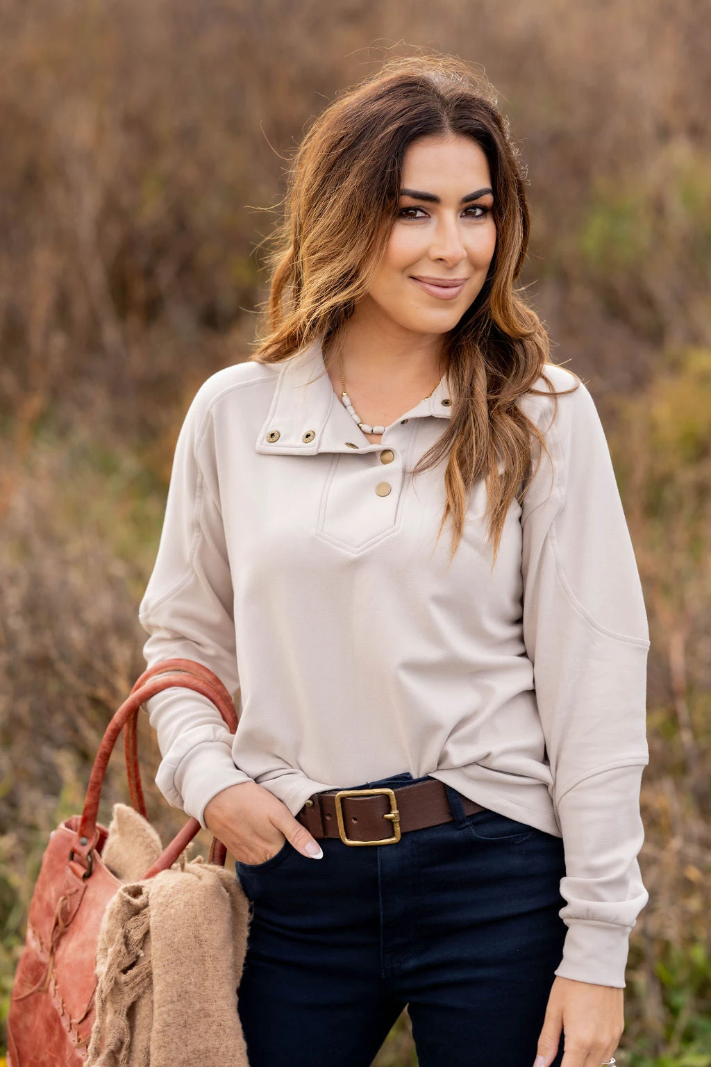 Rib Accented Button Pullover 12 Rib Accented Button Pullover - Image 12