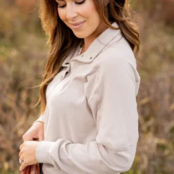 Rib Accented Button Pullover 28 Rib Accented Button Pullover -Women's Clothing Store untitled 4517 f88807ae fb6e 429b 8343 253e9e61799b