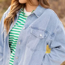 Light Acid Washed Denim Shacket -Women's Clothing Store untitled 4537 fb4d0cb1 33c1 4988 a7b9 fa1578f4849d