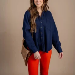 Thermal Oversized Shacket -Women's Clothing Store untitled 4541