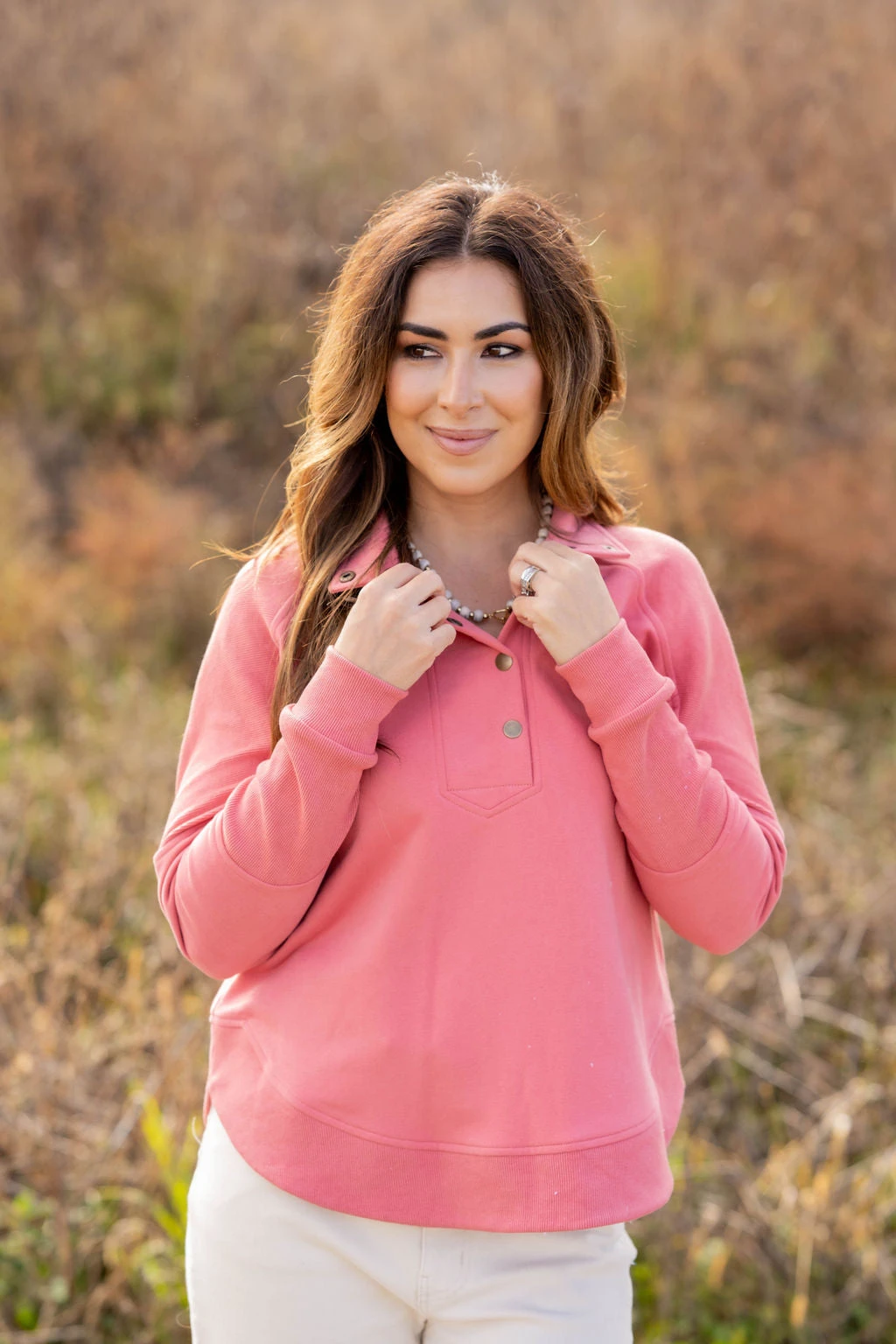 Side Slit Rib Accented Pullover 2 Side Slit Rib Accented Pullover - Image 2