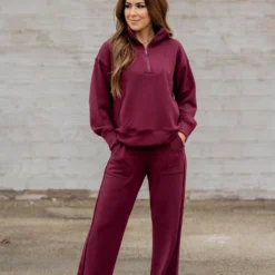 Everyday Quarter Zip Pullover -Women's Clothing Store untitled 4656