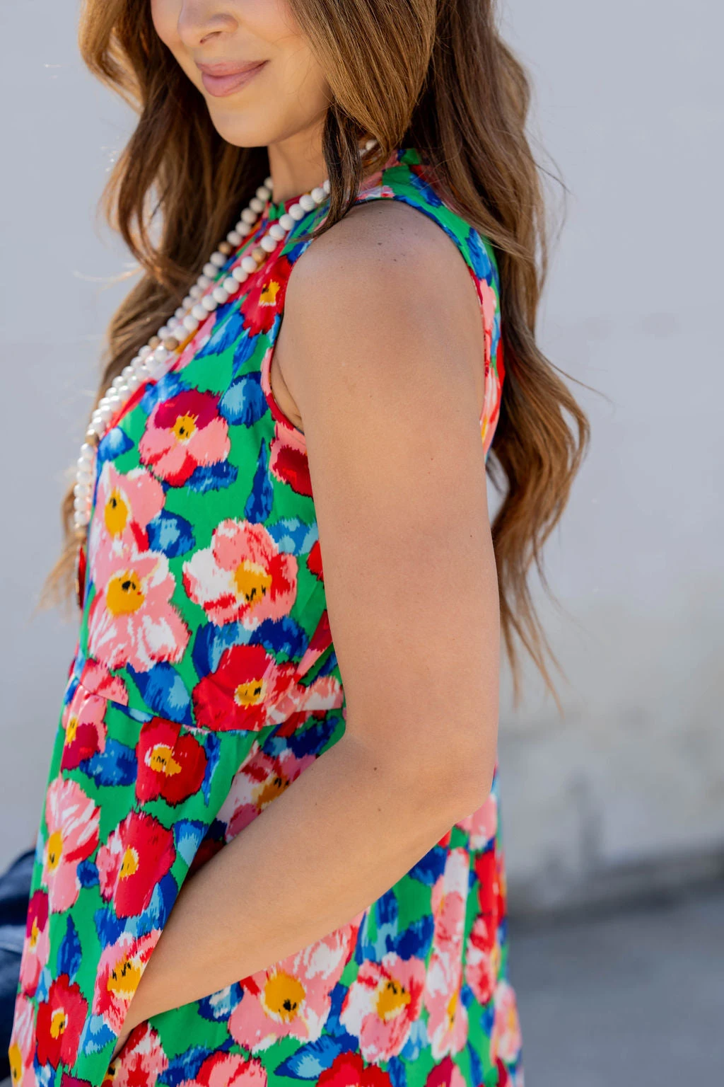 Painted Colorful Floral Tiered Maxi Dress 11 Painted Colorful Floral Tiered Maxi Dress - Image 11