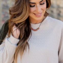 Subtle Textured Crewneck Sweatshirt -Women's Clothing Store untitled 4729 e5c21b54 2c68 4716 b1e0 0139535417d5