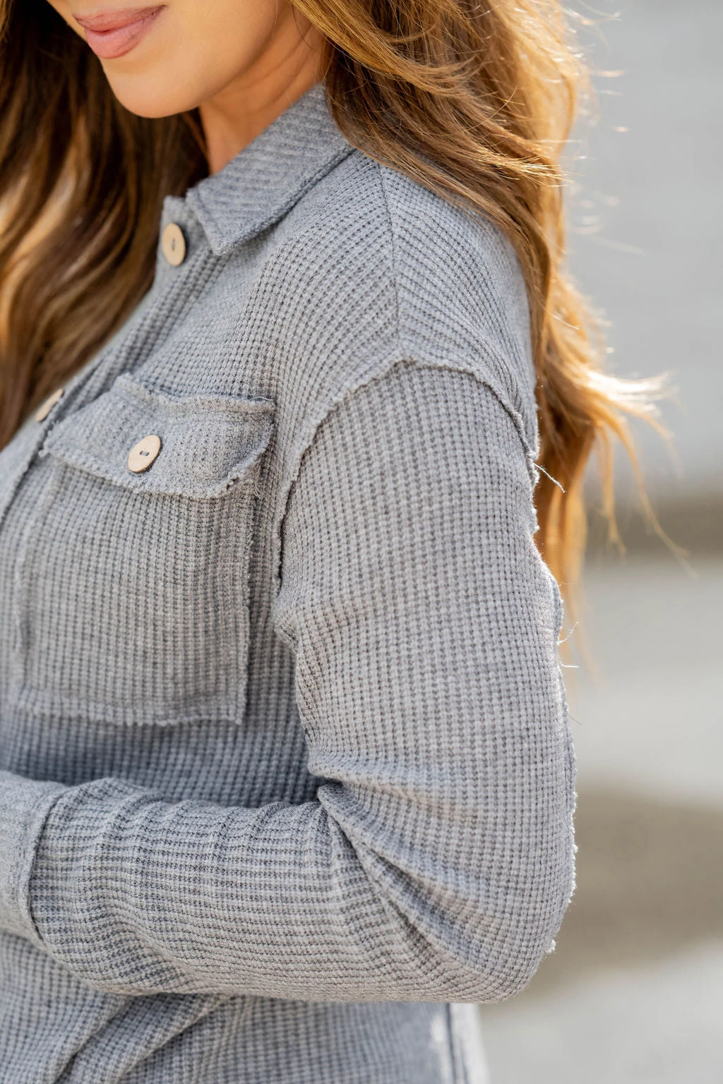 Raw Edge Thermal Shacket 19 Raw Edge Thermal Shacket - Image 19