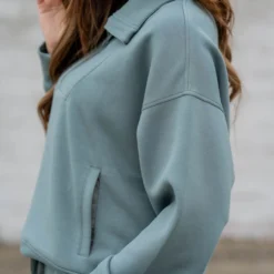 Everyday Quarter Zip Pullover -Women's Clothing Store untitled 4776