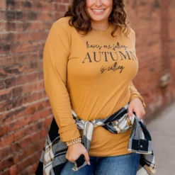 Autumn Is Calling Long Sleeve Tee -Women's Clothing Store untitled 4793 150579