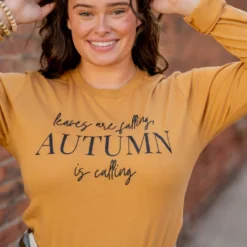 Autumn Is Calling Long Sleeve Tee -Women's Clothing Store untitled 4831 991425