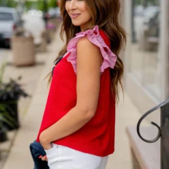 Striped Dual Flutter Trim Textured Tank 27 Striped Dual Flutter Trim Textured Tank -Women's Clothing Store untitled 4877 0dce5d14 5dff 45ba 90e7 bde081599c8d