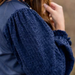 Woven Sleeve Solid Body Blouse -Women's Clothing Store untitled 4933 16107cde 7326 46bd 8fd3 1cde8db19f38