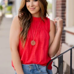 Detailed Smocked Top Tank 17 Detailed Smocked Top Tank -Women's Clothing Store untitled 4948