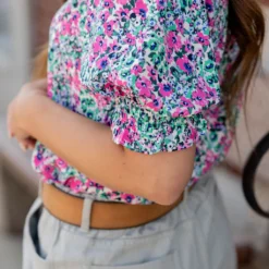 Wildflowers Ruched Puff Sleeve Blouse -Women's Clothing Store untitled 4948 07382ba9 5358 4925 bc6e 825499507e9c