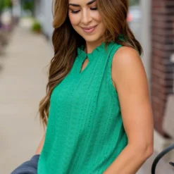 Eyelet Cinched V-Neck Tank 24 Eyelet Cinched V-Neck Tank -Women's Clothing Store untitled 5066 997b1cac ea6f 4863 afde b1ee3fe39cbf