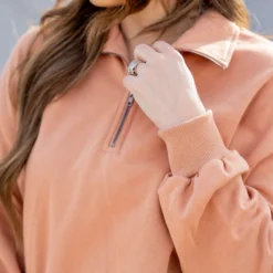 Perfect Fit Quarter Zip Pullover -Women's Clothing Store untitled 5108