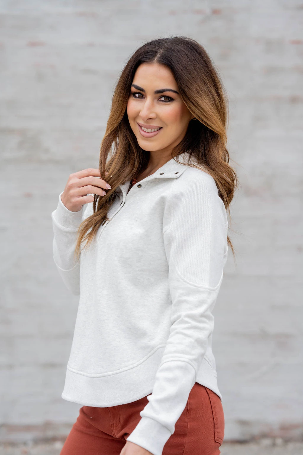 Side Slit Rib Accented Pullover 5 Side Slit Rib Accented Pullover - Image 5