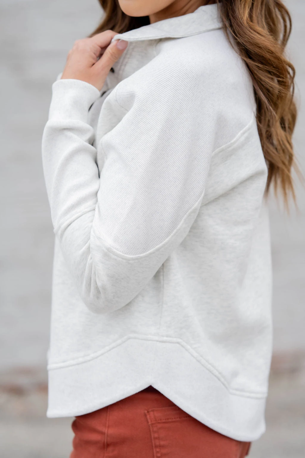 Side Slit Rib Accented Pullover 4 Side Slit Rib Accented Pullover - Image 4