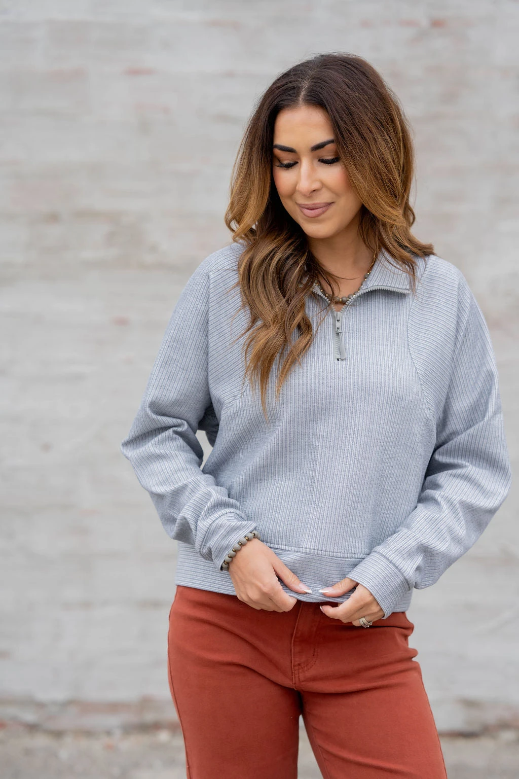 Mixed Textured Stripes Pullover 9 Mixed Textured Stripes Pullover - Image 9