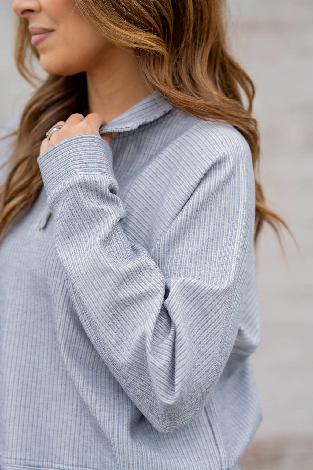 Mixed Textured Stripes Pullover 11 Mixed Textured Stripes Pullover - Image 11