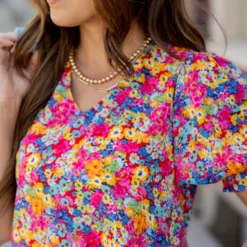 Vibrant Blooms Ruched Puff Sleeve Blouse -Women's Clothing Store untitled 5170 4bb79502 77b4 4fff 8e8e 4972284693fd