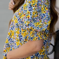 Wildflowers Ruched Puff Sleeve Blouse -Women's Clothing Store untitled 5181 5b028171 a536 42e0 bc14 fb1f43409097