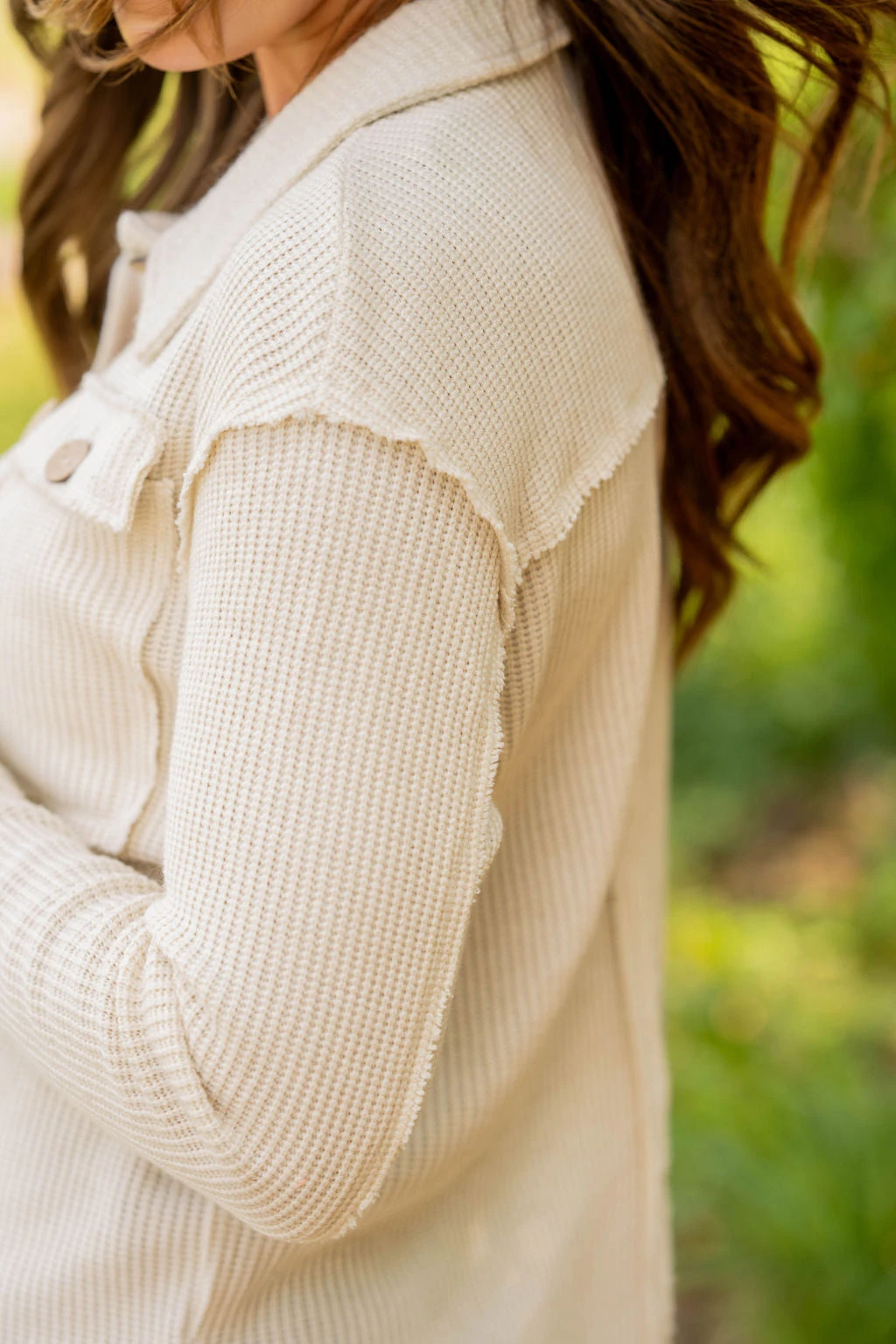 Raw Edge Thermal Shacket 13 Raw Edge Thermal Shacket - Image 13