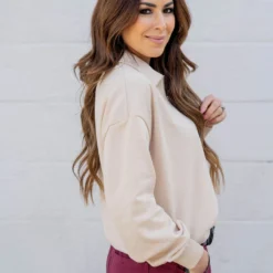 Perfect Fit Quarter Zip Pullover -Women's Clothing Store untitled 5247