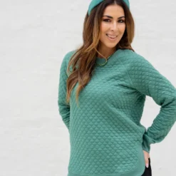 Bold Textured Side Slit Sweatshirt -Women's Clothing Store untitled 5286 9a66b2a7 028f 4d88 9d11 c76c95656f0e