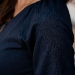 Cinch Accented Long Sleeve Dress -Women's Clothing Store untitled 5345