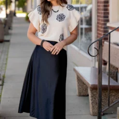 Elegant Midi Skirt -Women's Clothing Store untitled 5350