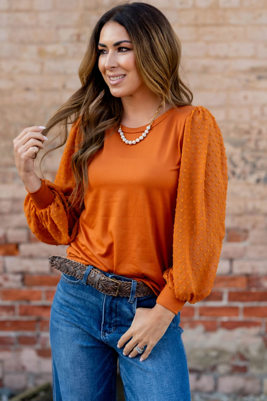 Swiss Dot Balloon Sleeve Blouse 7 Swiss Dot Balloon Sleeve Blouse - Image 7